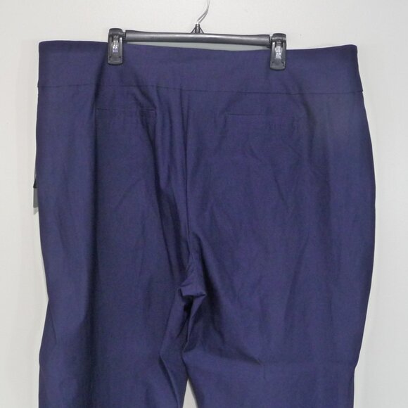 NAVY BLUE PULL ON PANTS CURVY FIT 24W - Picture 8 of 9